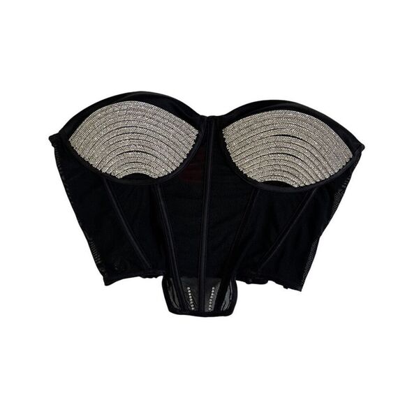 MARIANNA SENCHINA Crystal Cry Top in Black - Picture 2 of 12